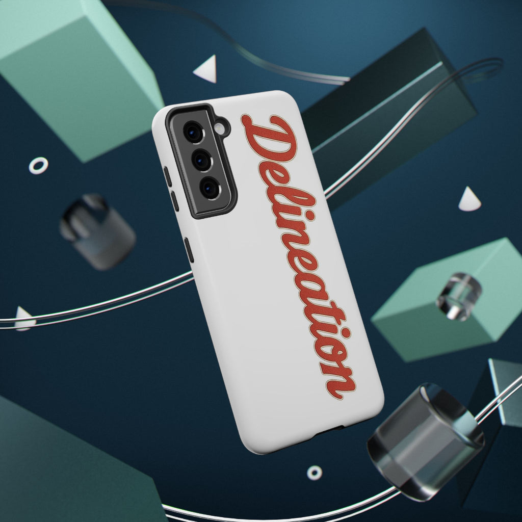 Delineation Script Phone Case — Impact‑Resistant Protective Cover