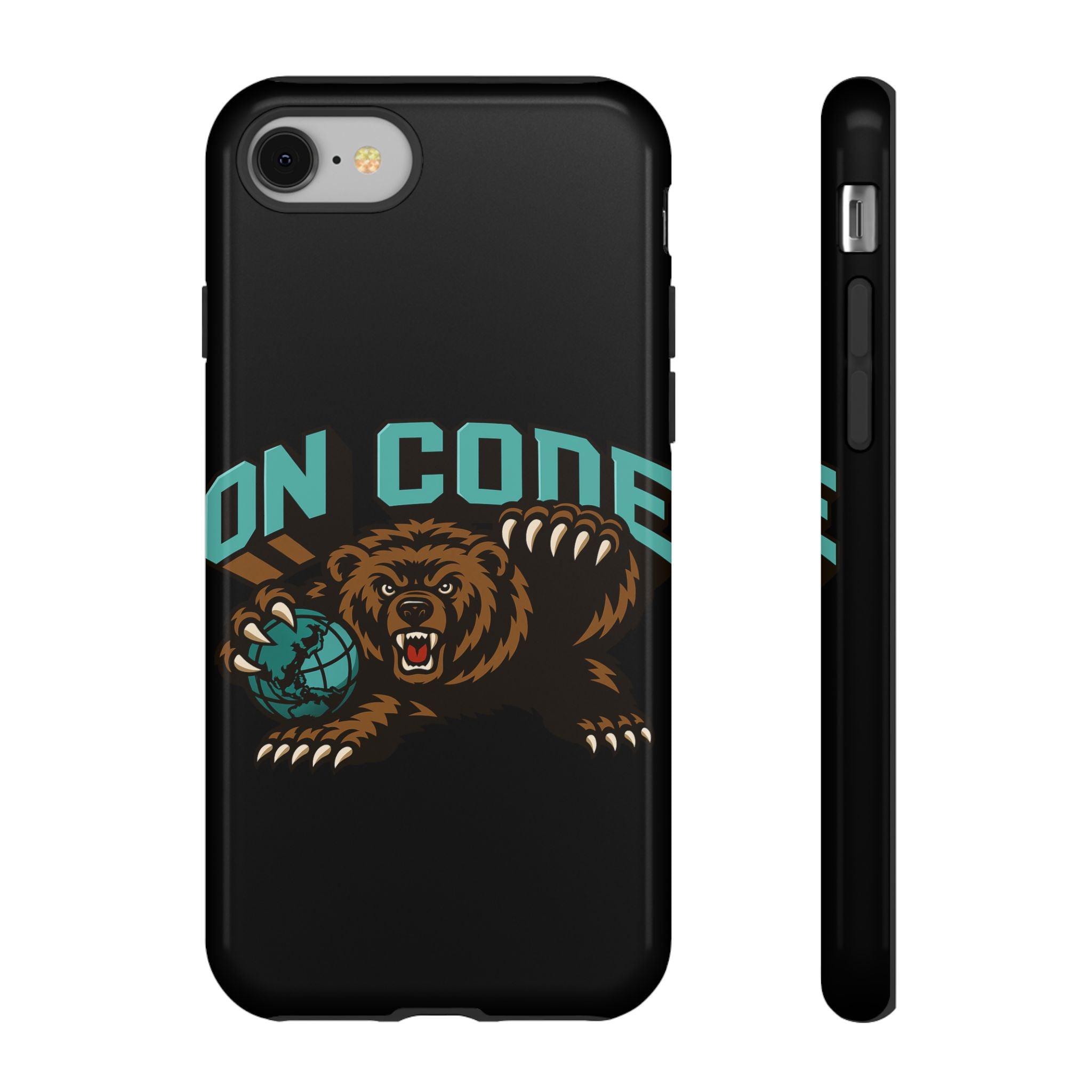 Bear Basketball Tough Phone Case — 'On Core' Protective iPhone Cover
