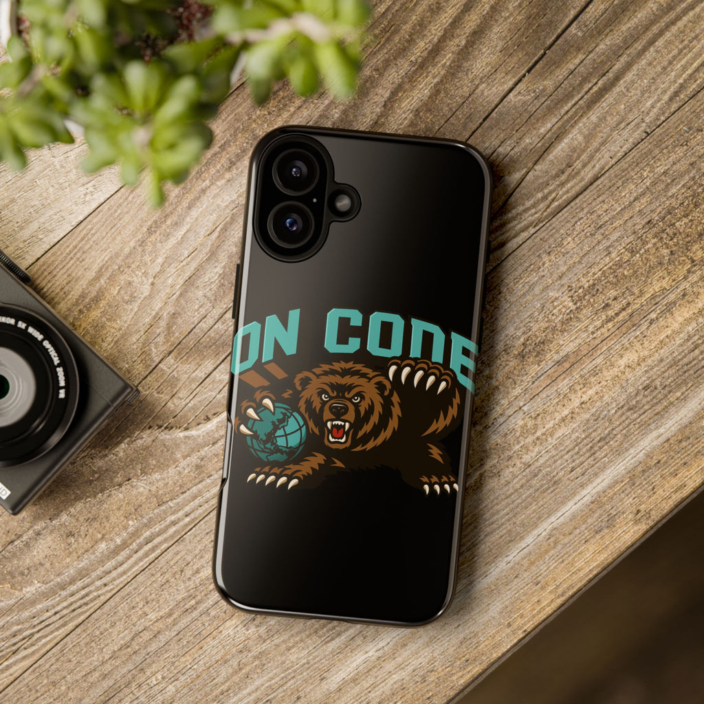 Bear Basketball Tough Phone Case — 'On Core' Protective iPhone Cover