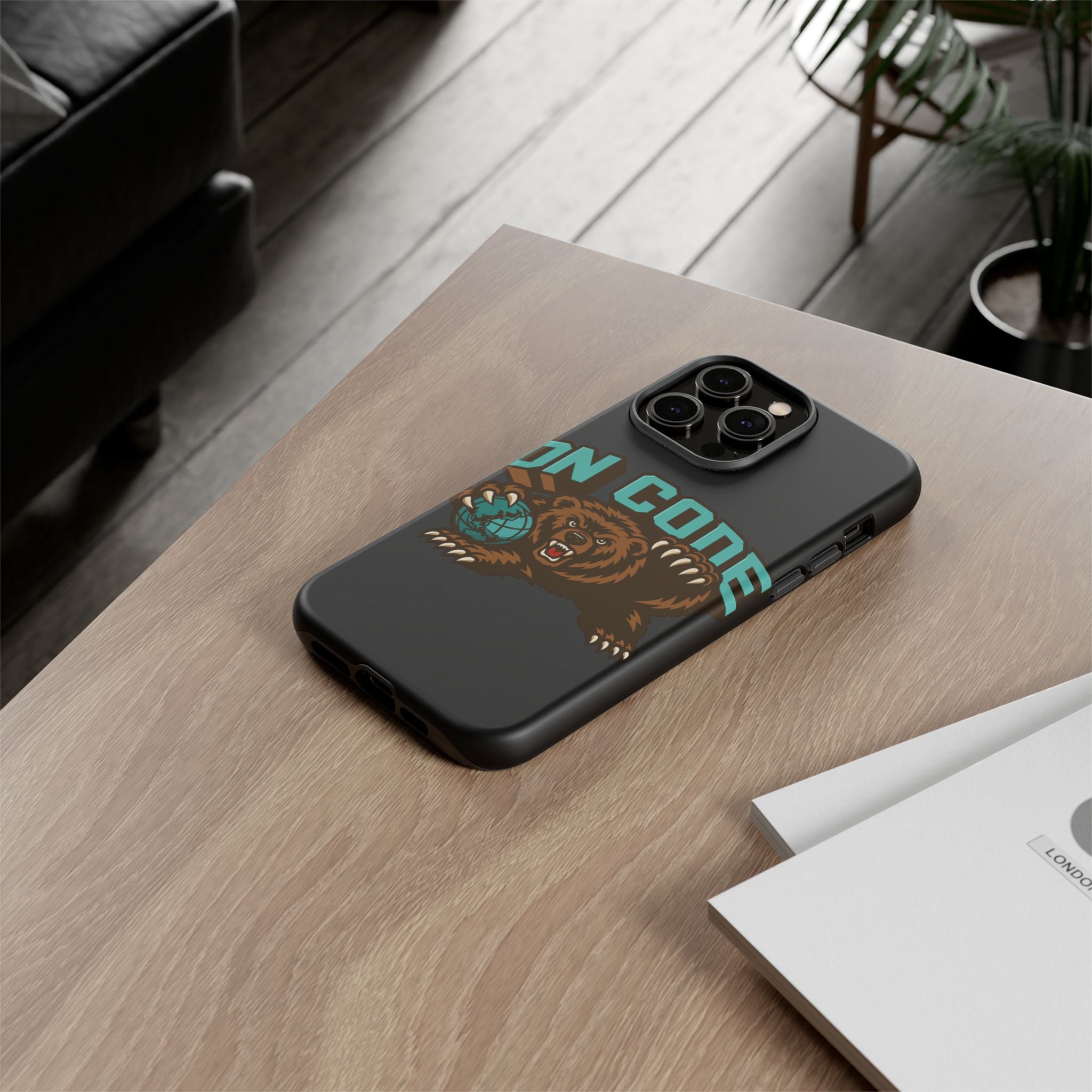Bear Basketball Tough Phone Case — 'On Core' Protective iPhone Cover