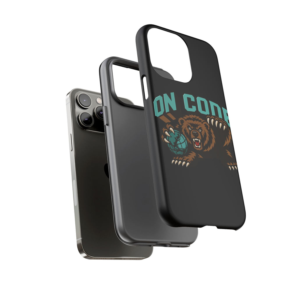 Bear Basketball Tough Phone Case — 'On Core' Protective iPhone Cover