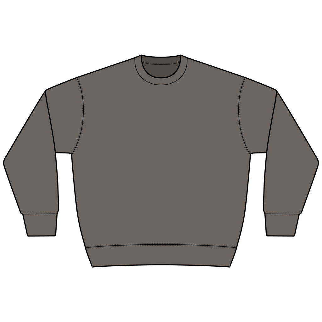 BAP Arch Logo Sweatshirt – Collegiate Black Heavyweight Crewneck