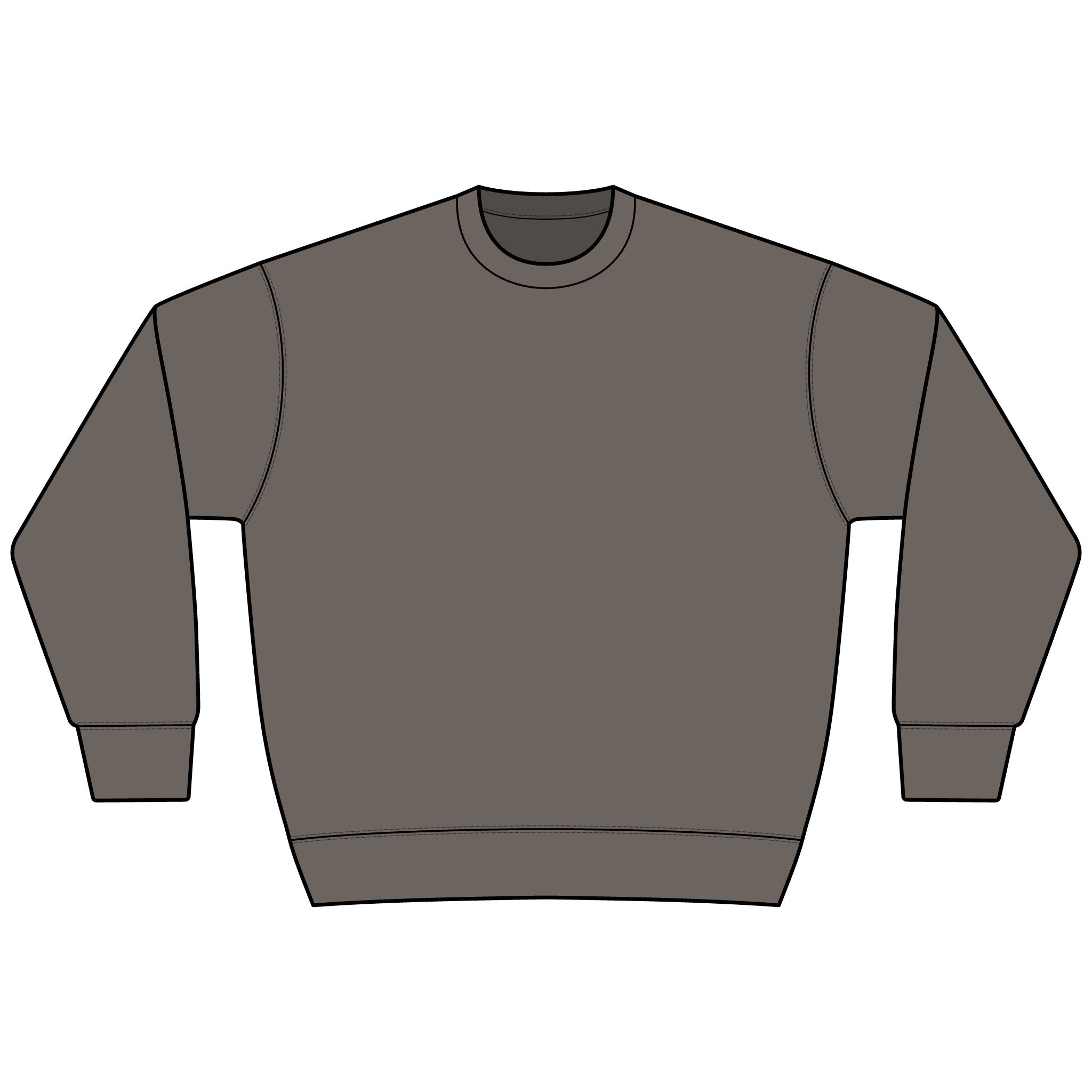 BAP Arch Logo Sweatshirt – Collegiate Black Heavyweight Crewneck