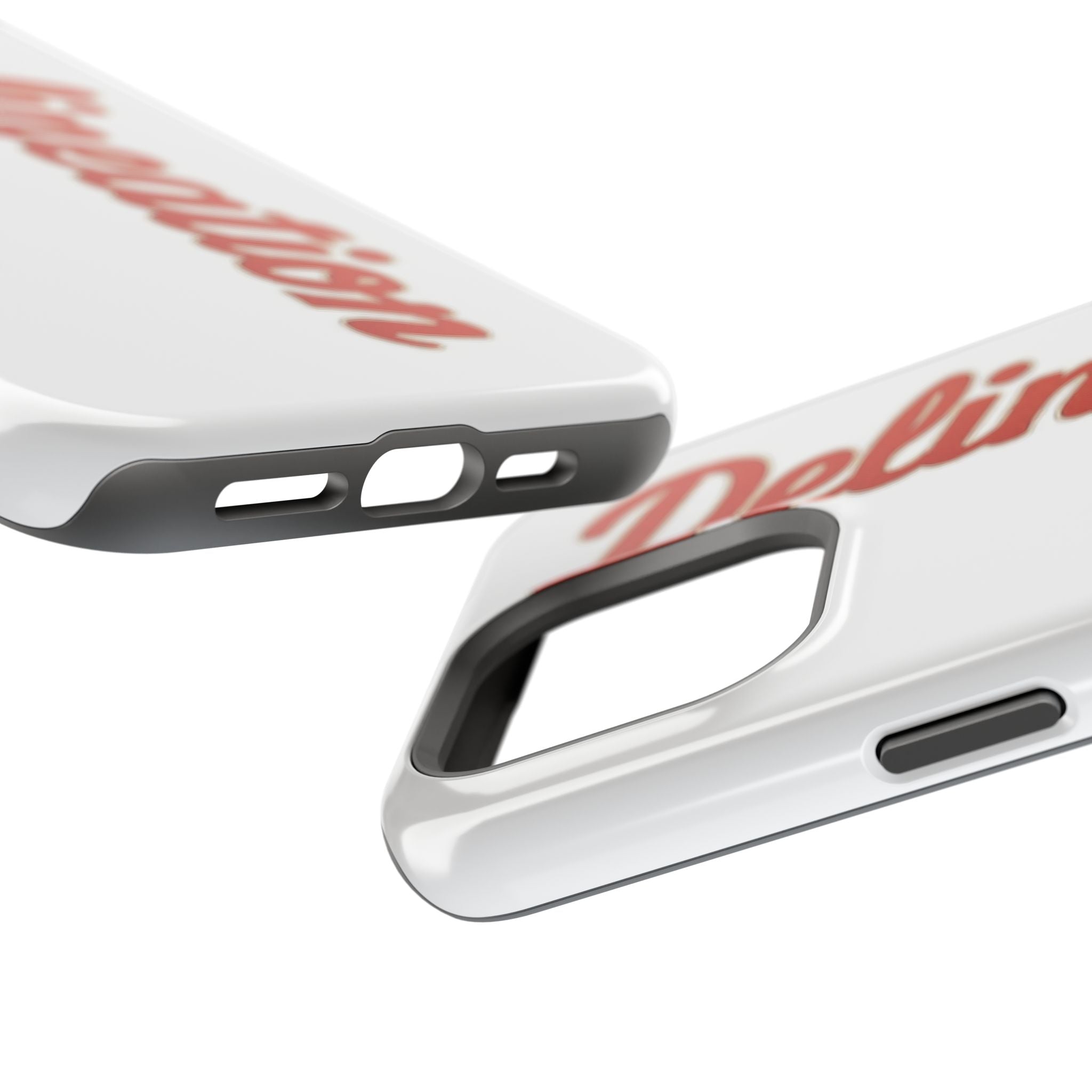Delineation Script Phone Case — Impact‑Resistant Protective Cover