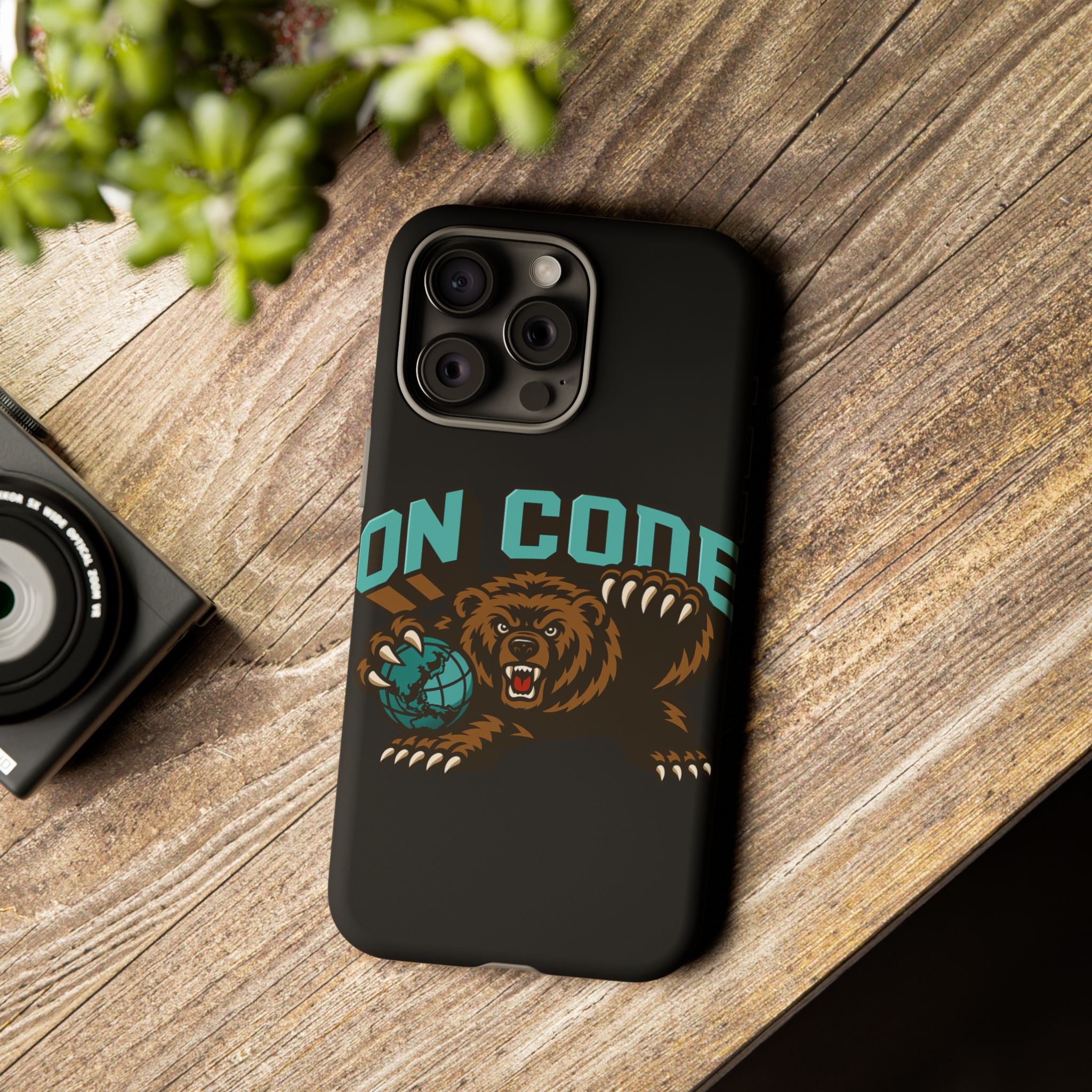Bear Basketball Tough Phone Case — 'On Core' Protective iPhone Cover
