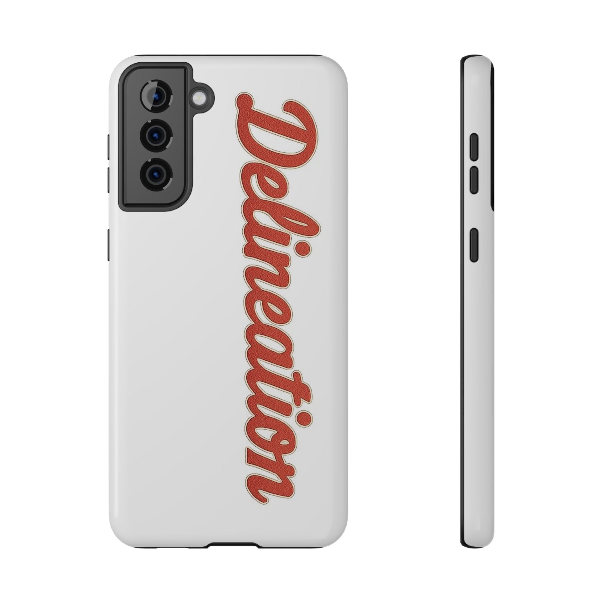 Delineation Script Phone Case — Impact‑Resistant Protective Cover