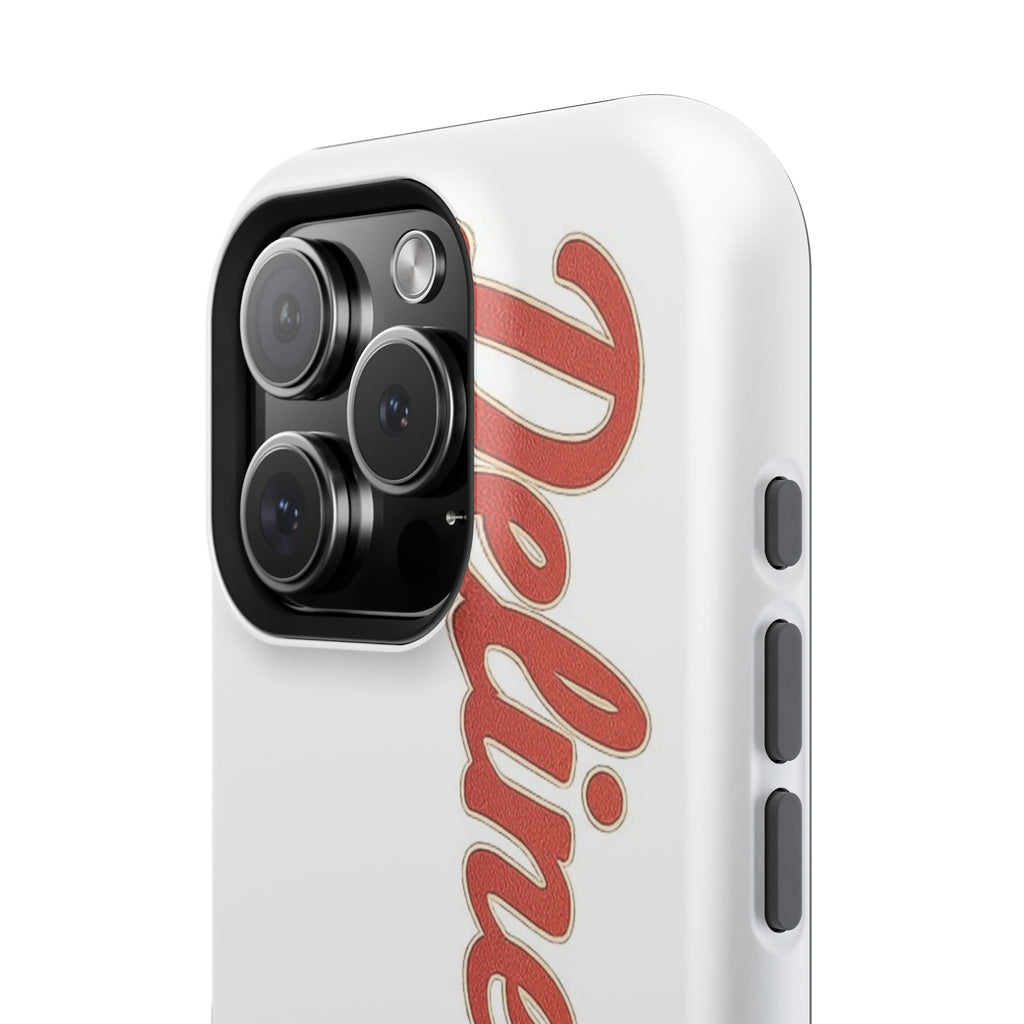 Delineation Script Phone Case — Impact‑Resistant Protective Cover