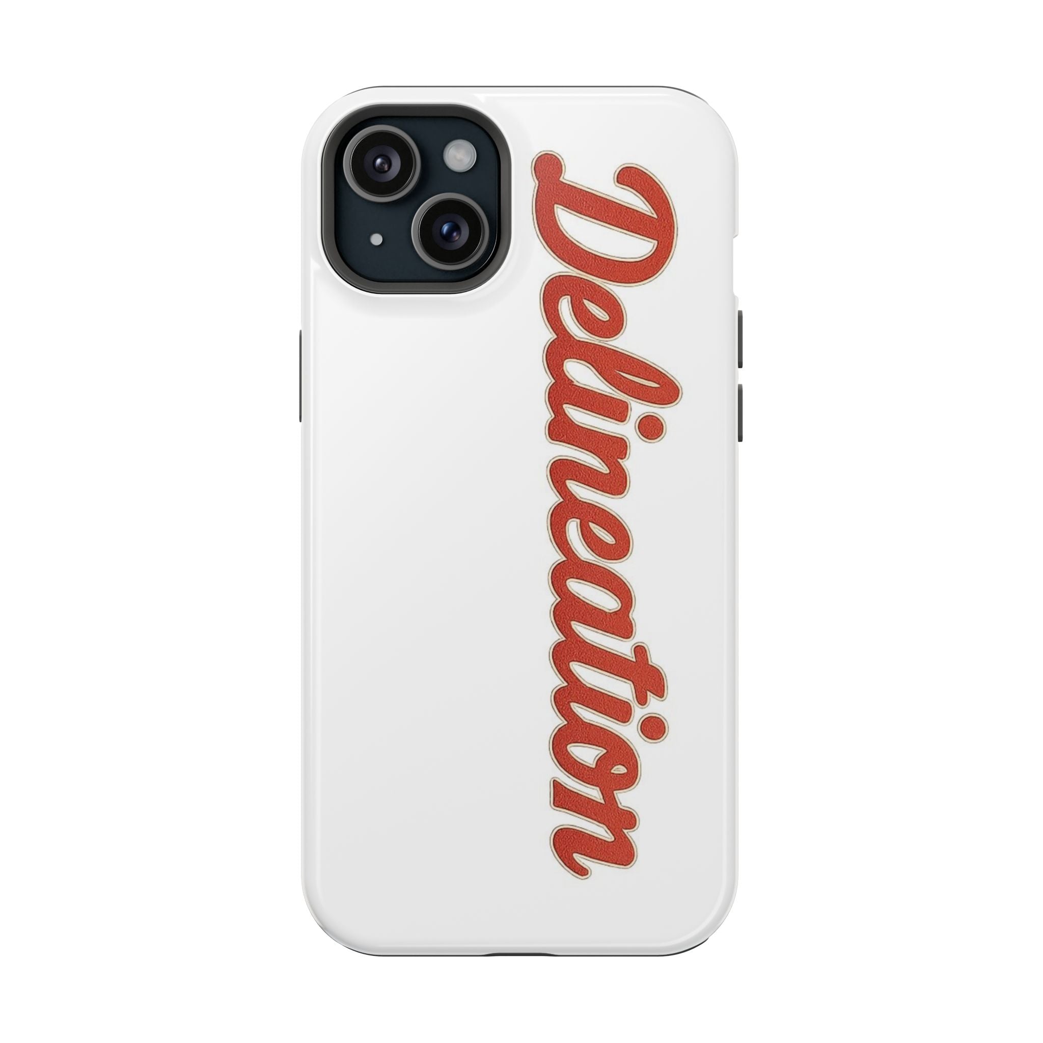Delineation Script Phone Case — Impact‑Resistant Protective Cover