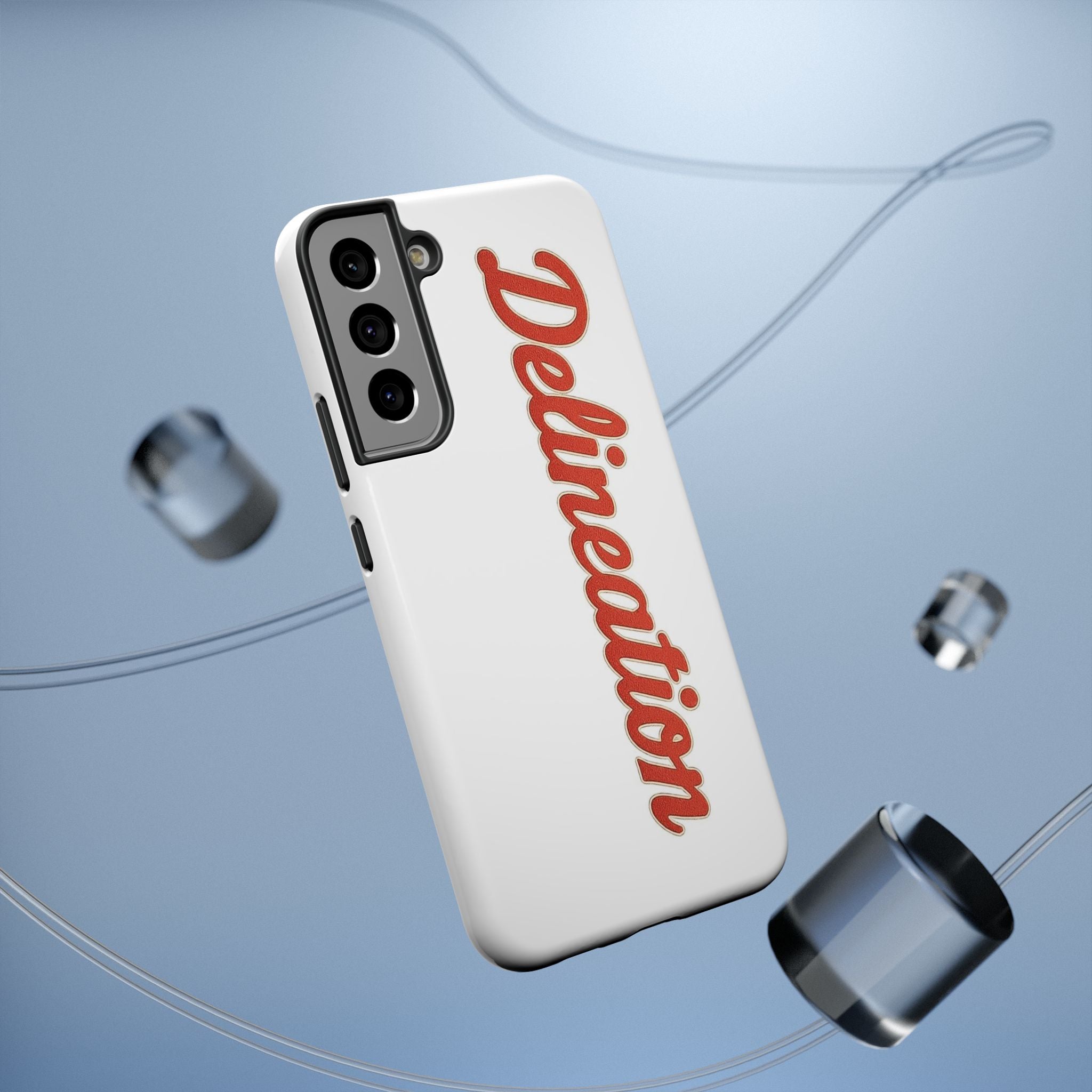 Delineation Script Phone Case — Impact‑Resistant Protective Cover