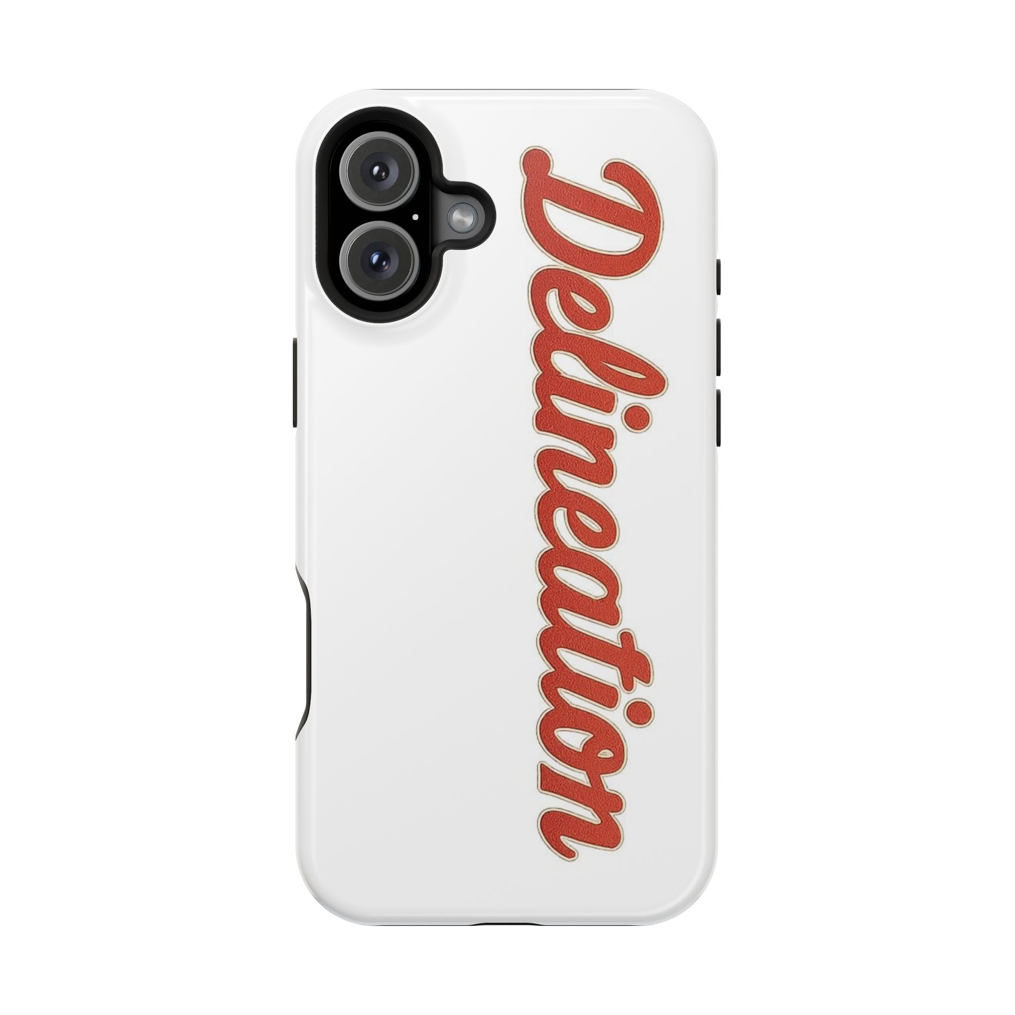 Delineation Script Phone Case — Impact‑Resistant Protective Cover