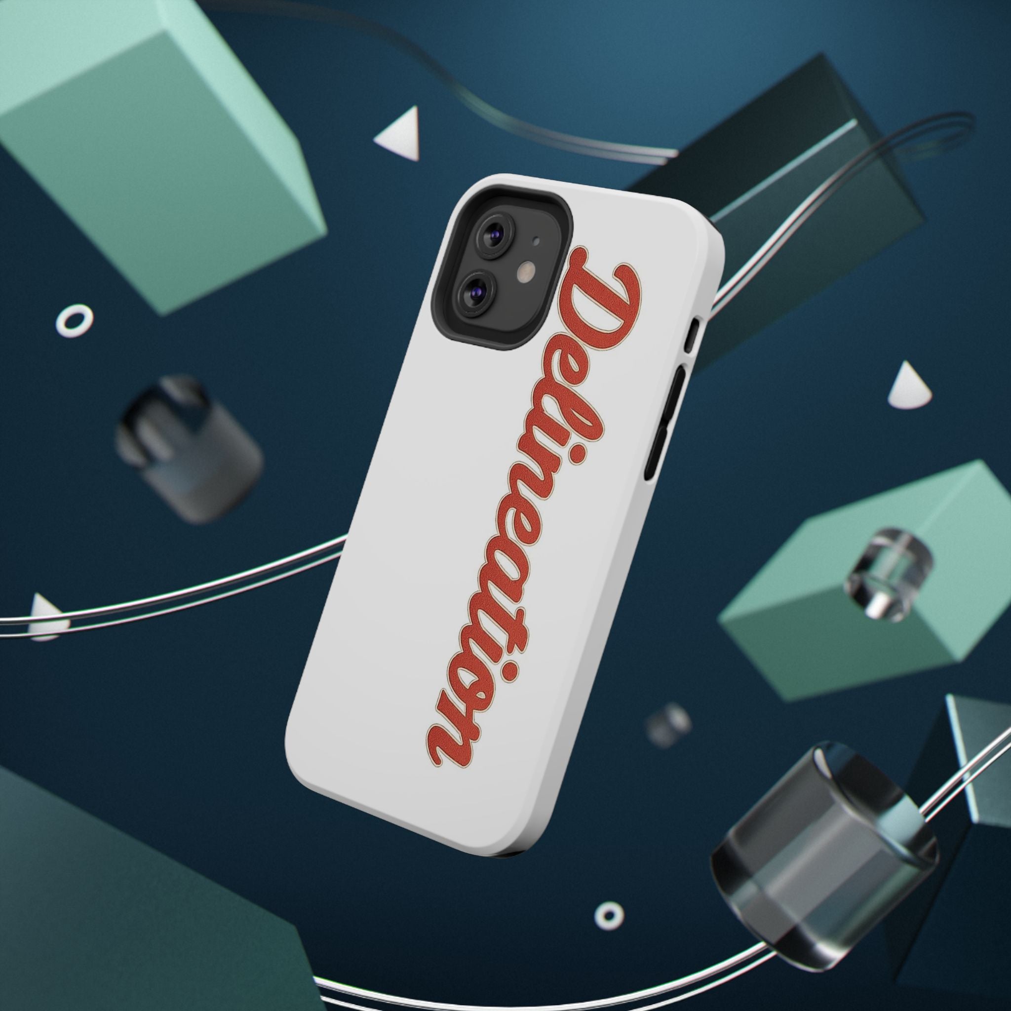Delineation Script Phone Case — Impact‑Resistant Protective Cover