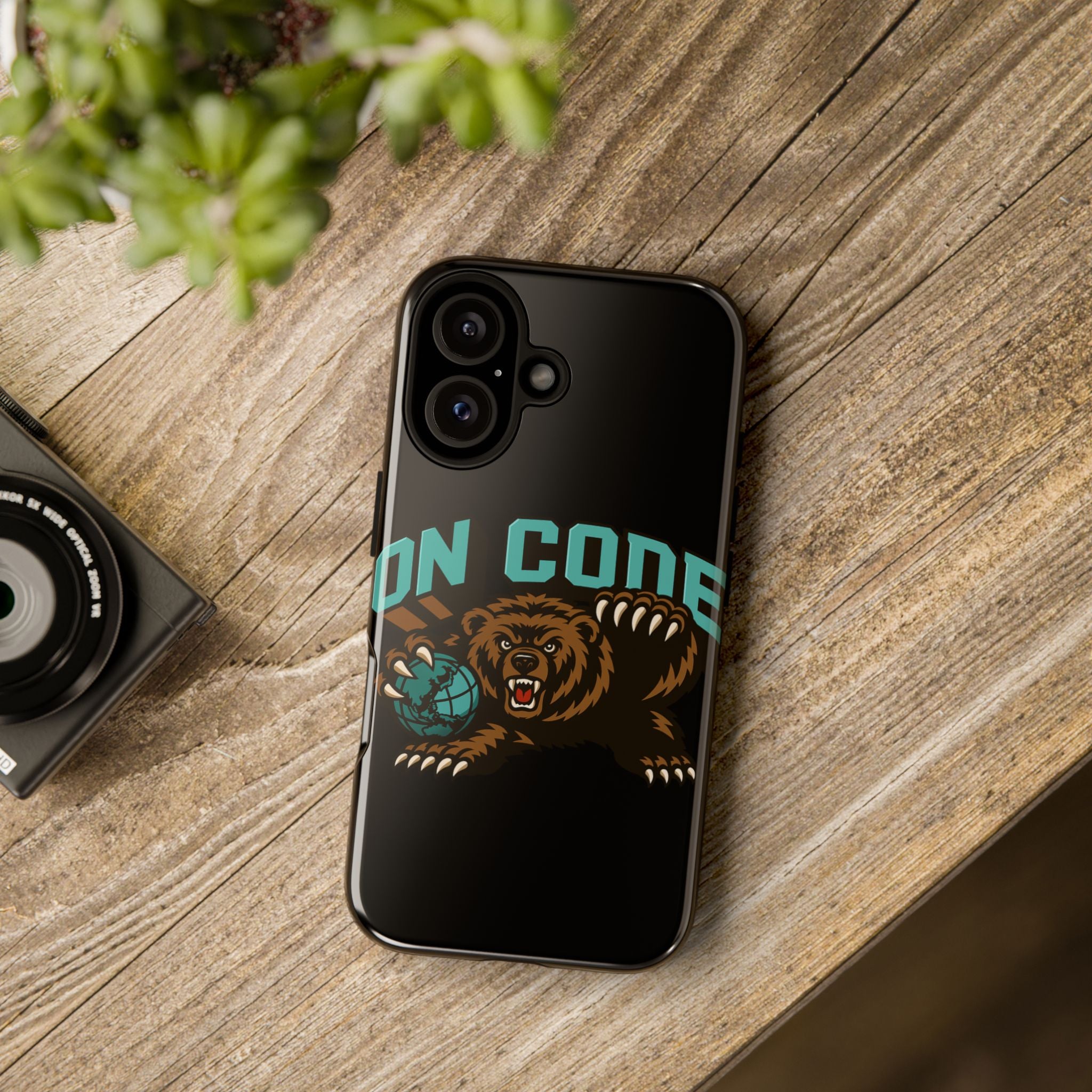 Bear Basketball Tough Phone Case — 'On Core' Protective iPhone Cover