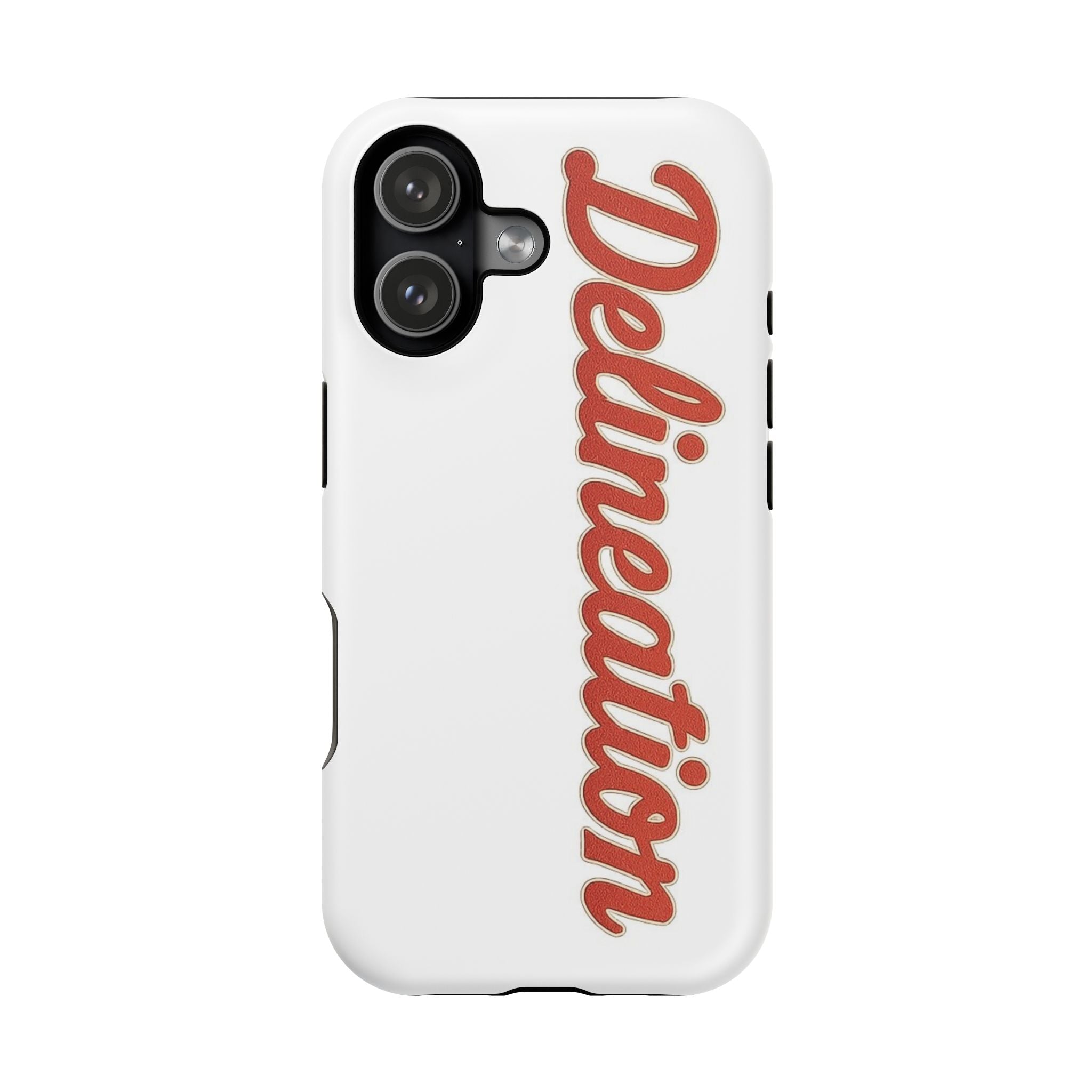 Delineation Script Phone Case — Impact‑Resistant Protective Cover