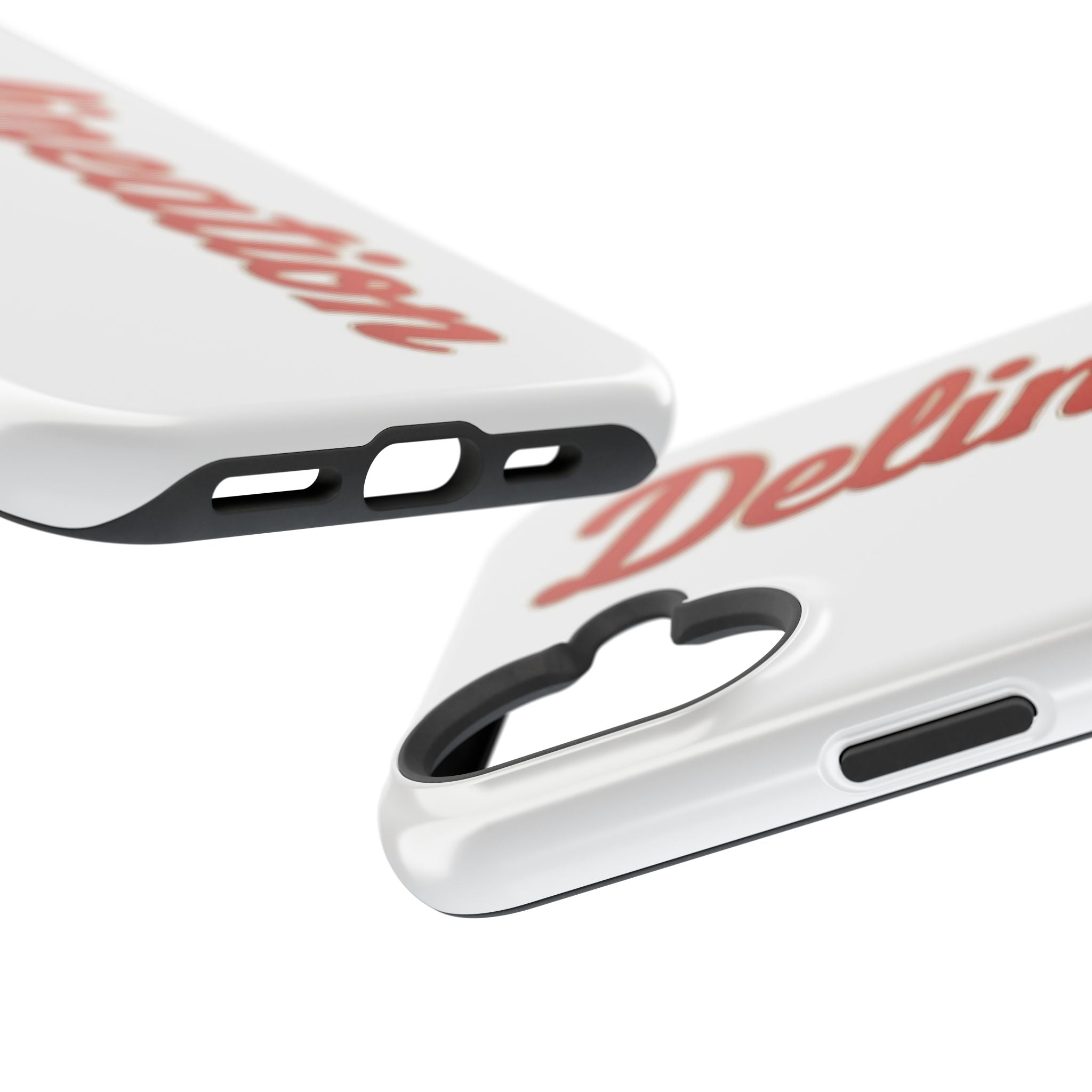Delineation Script Phone Case — Impact‑Resistant Protective Cover