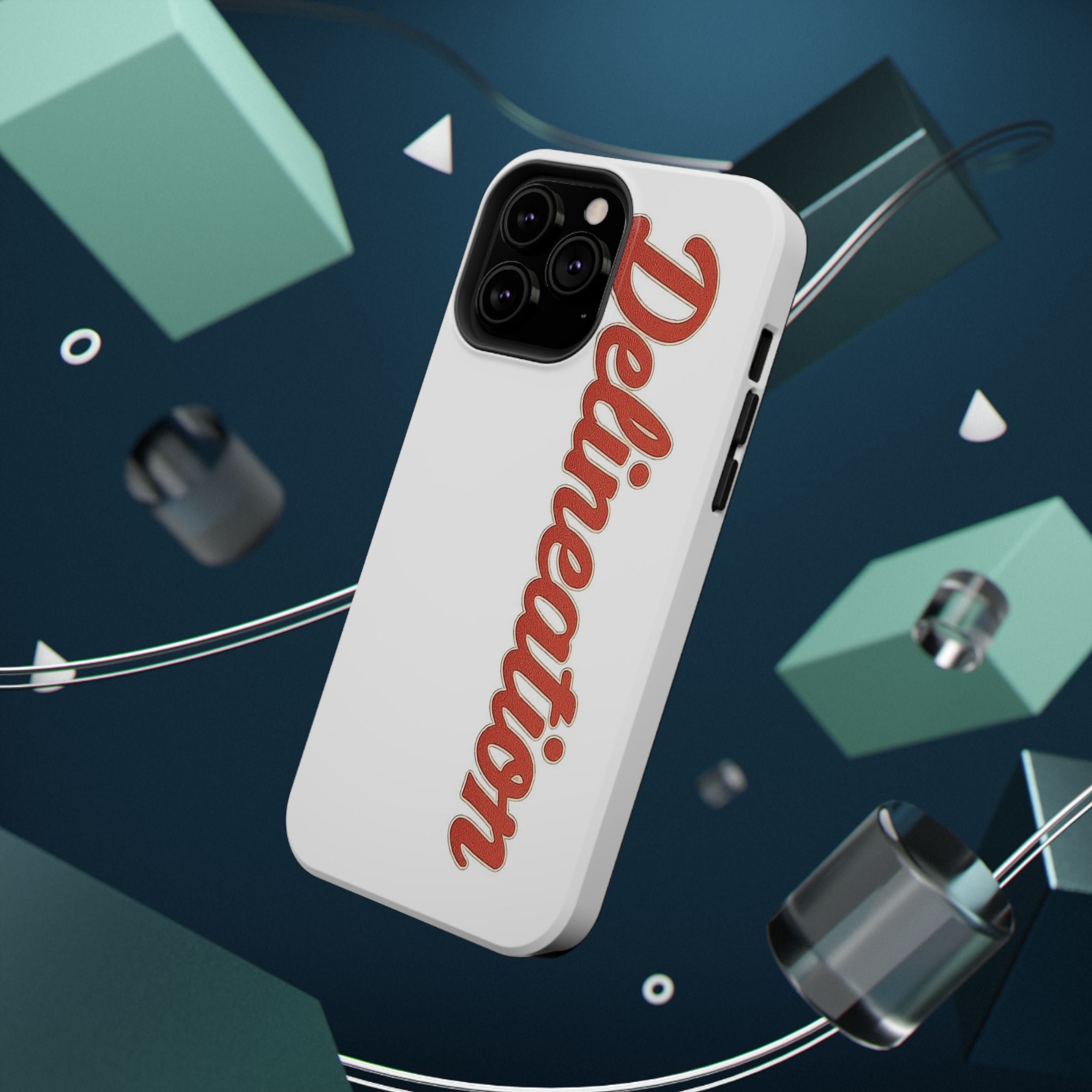 Delineation Script Phone Case — Impact‑Resistant Protective Cover