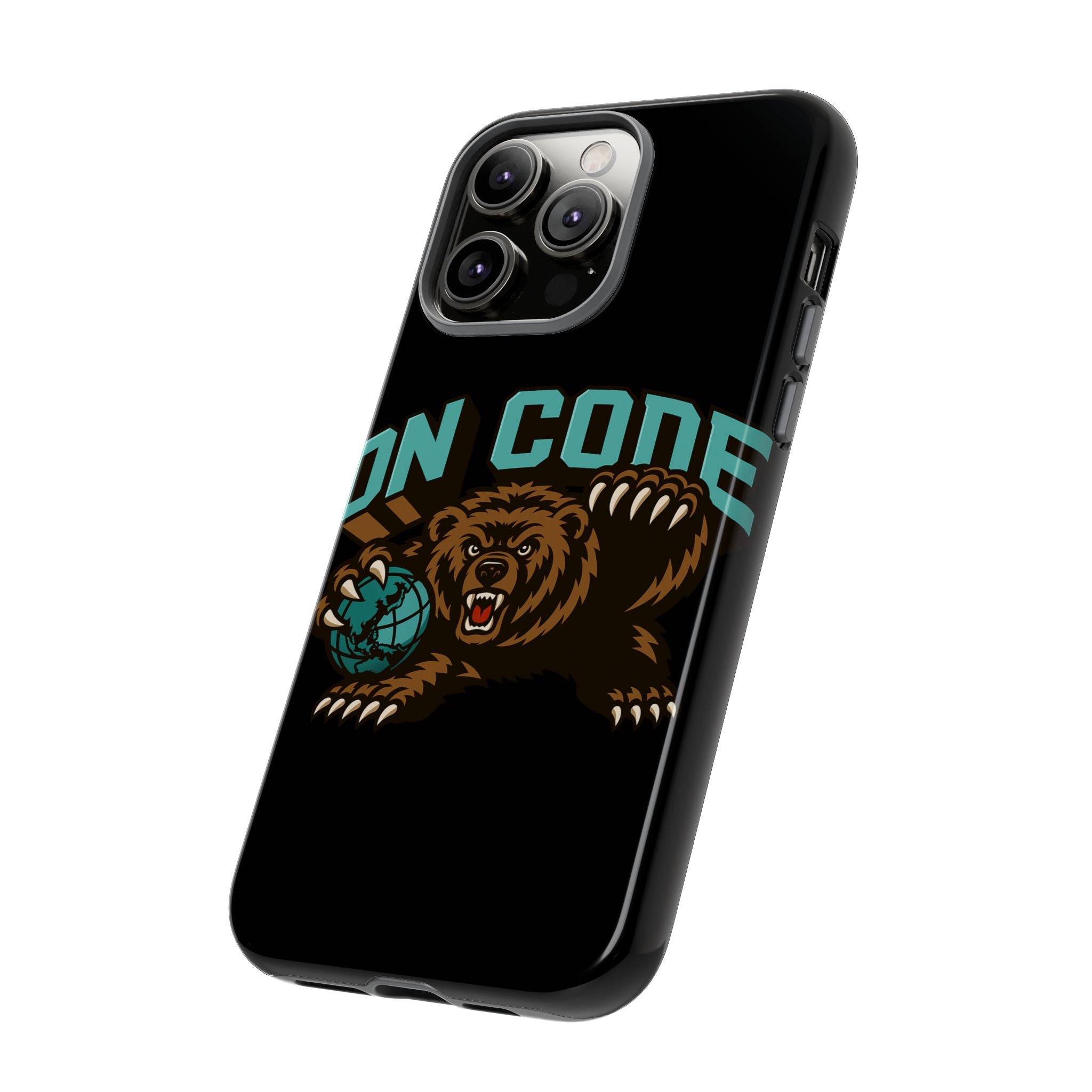 Bear Basketball Tough Phone Case — 'On Core' Protective iPhone Cover