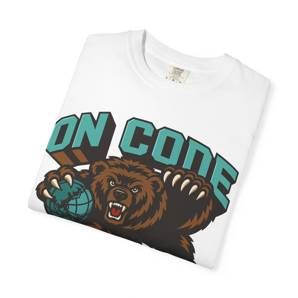 On Code Copper Grizzley T-Shirt — Vintage Mascot Graphic Tee for Players & Fans