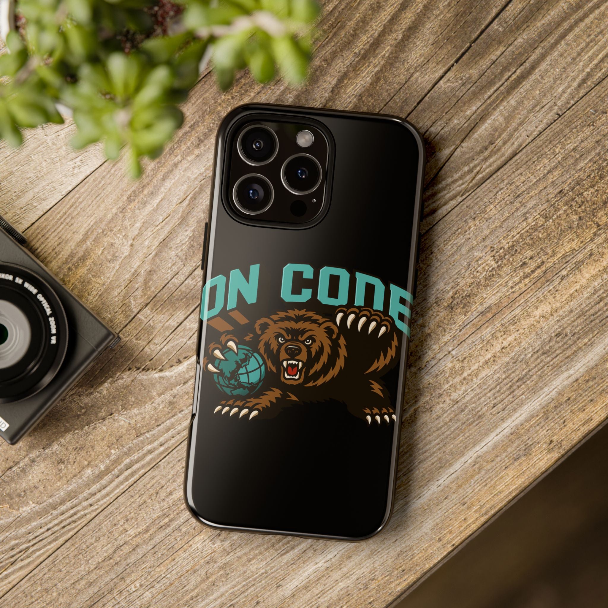 Bear Basketball Tough Phone Case — 'On Core' Protective iPhone Cover