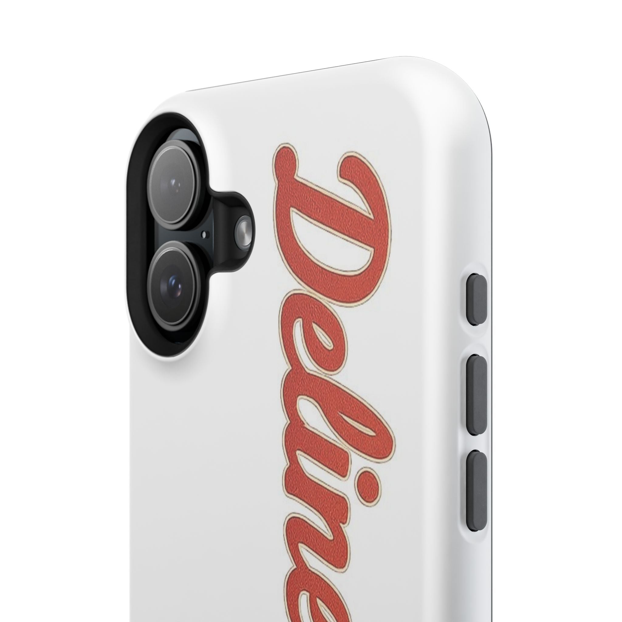 Delineation Script Phone Case — Impact‑Resistant Protective Cover