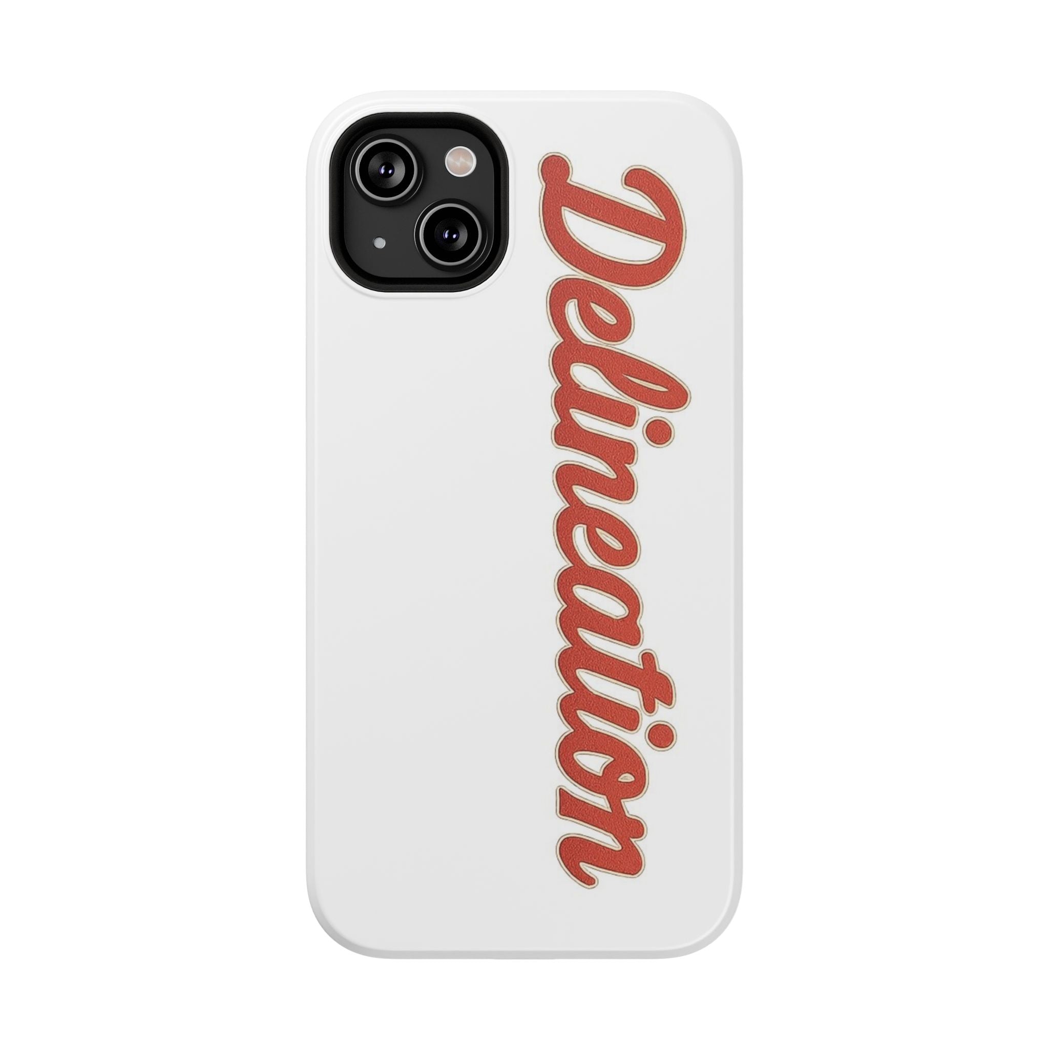 Delineation Script Phone Case — Impact‑Resistant Protective Cover