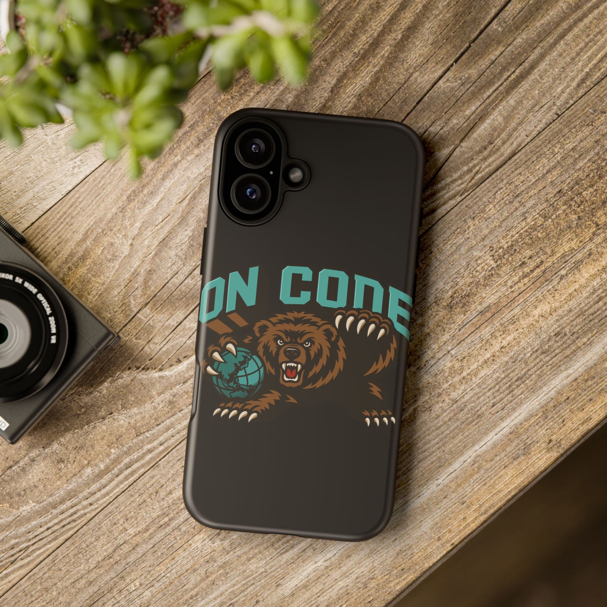 Bear Basketball Tough Phone Case — 'On Core' Protective iPhone Cover