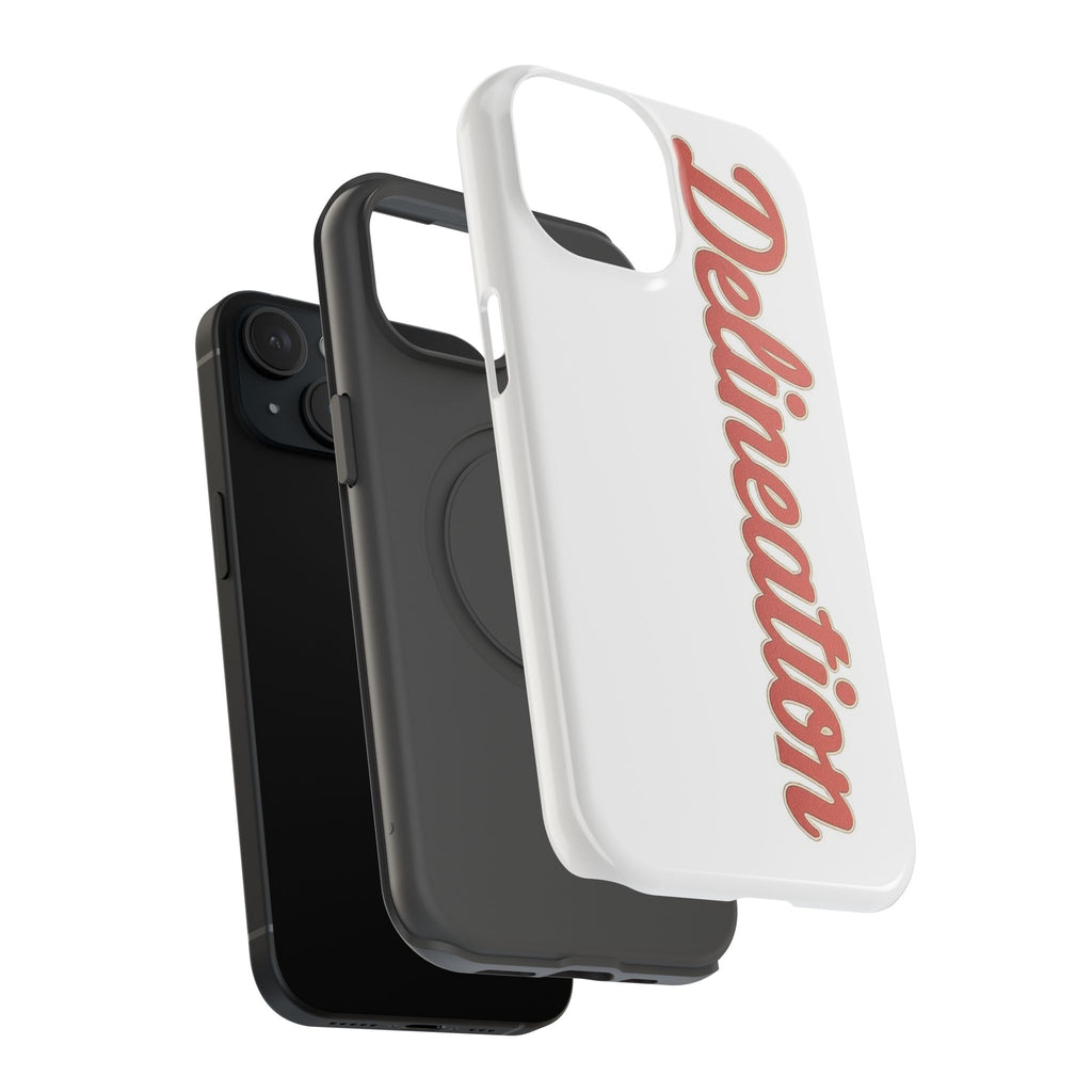Delineation Script Phone Case — Impact‑Resistant Protective Cover