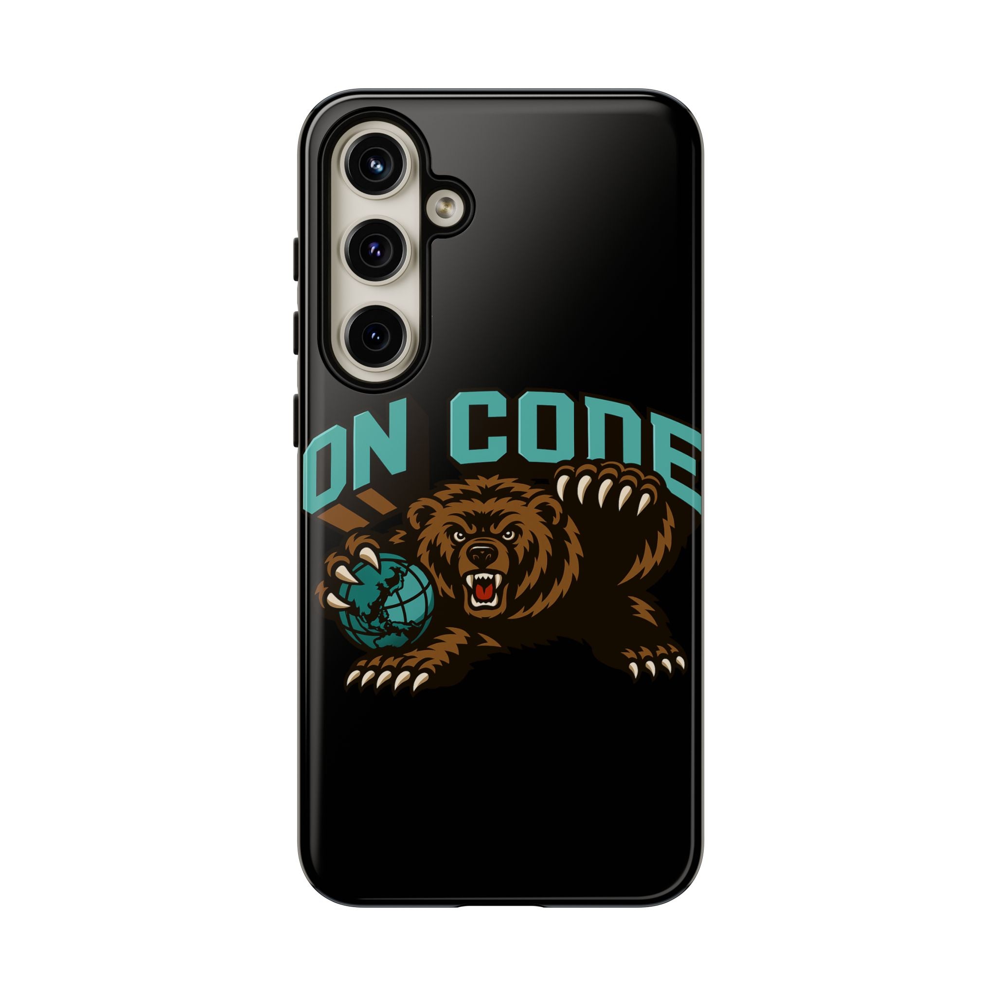 Bear Basketball Tough Phone Case — 'On Core' Protective iPhone Cover