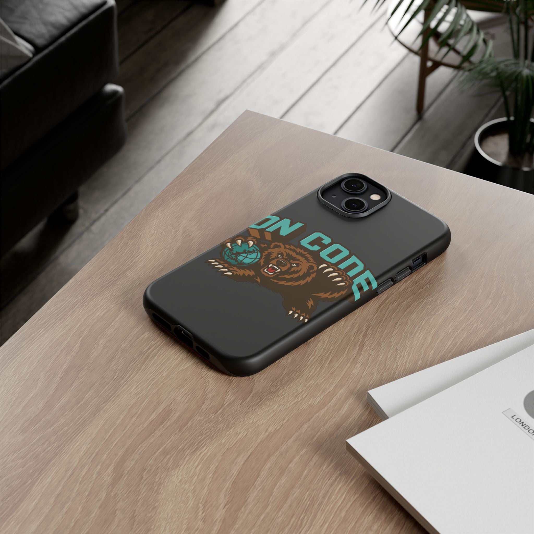 Bear Basketball Tough Phone Case — 'On Core' Protective iPhone Cover