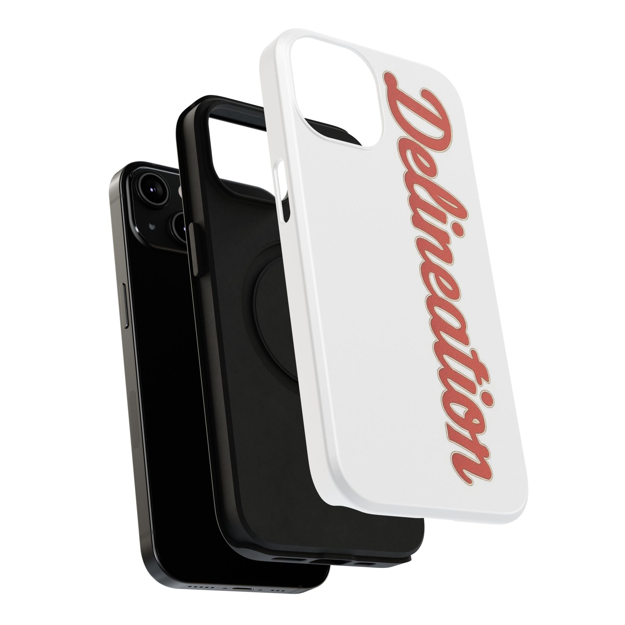 Delineation Script Phone Case — Impact‑Resistant Protective Cover
