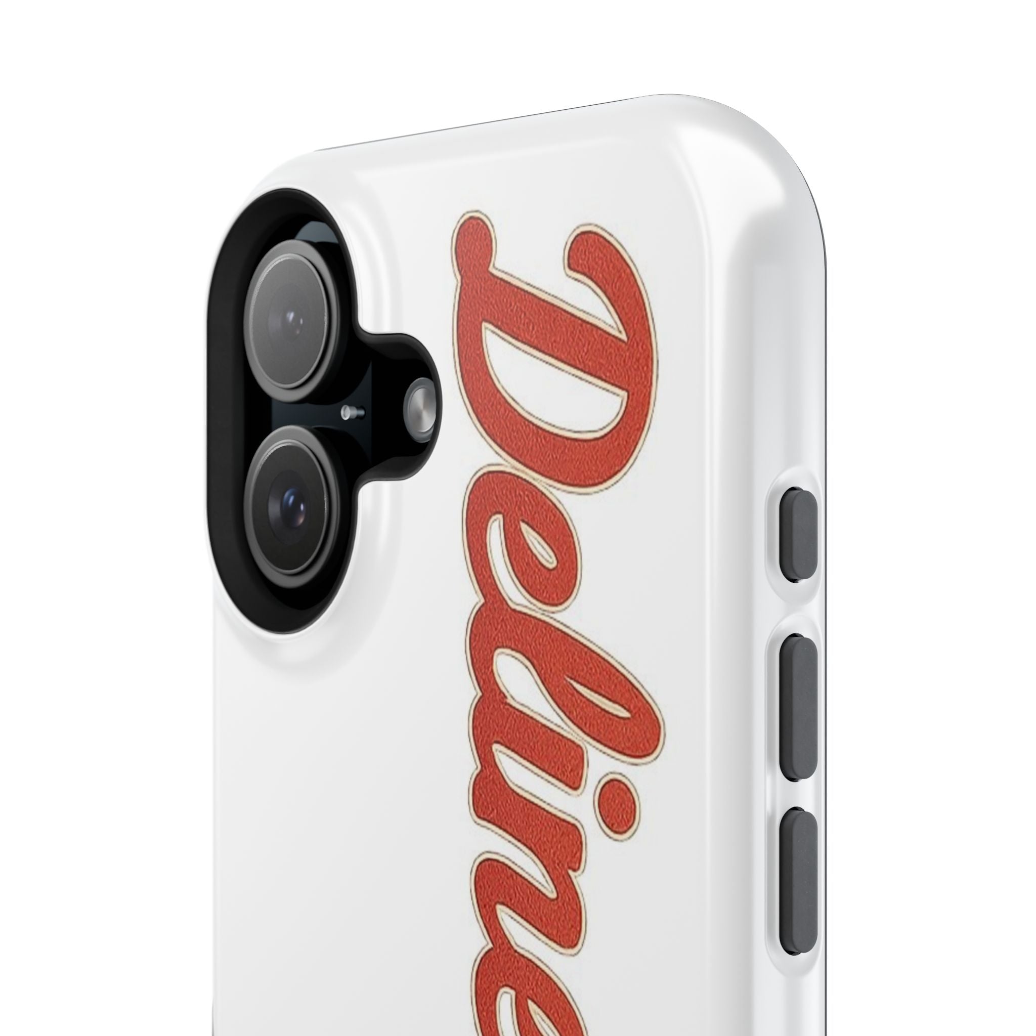 Delineation Script Phone Case — Impact‑Resistant Protective Cover
