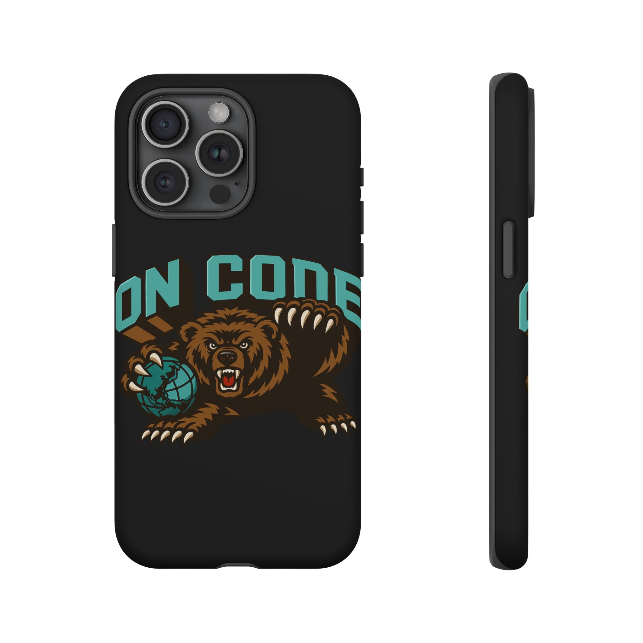 Bear Basketball Tough Phone Case — 'On Core' Protective iPhone Cover