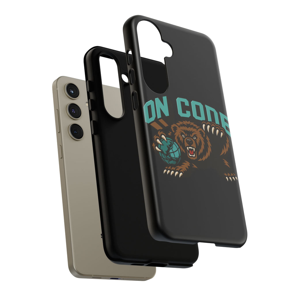 Bear Basketball Tough Phone Case — 'On Core' Protective iPhone Cover